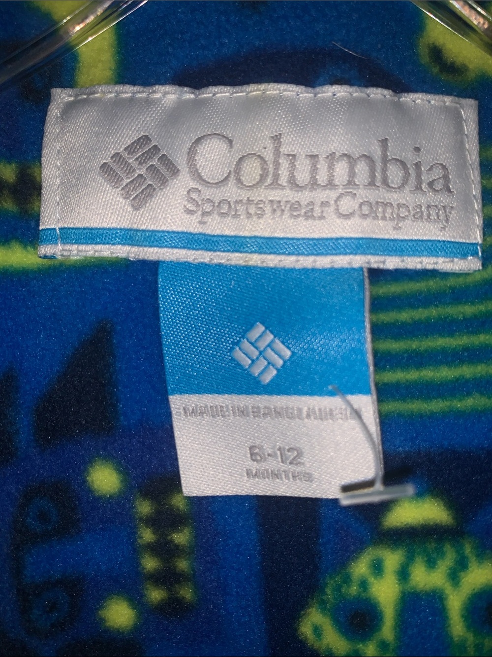 COLUMBIA BRAND NEW SIZE 6-12 MONTHS FLEECE LINED DOWN HOODED SNOWSUIT - Picture 5 of 9